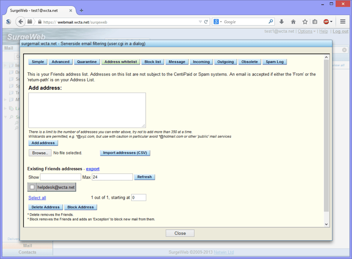 surgemail configuration surgemail configuration